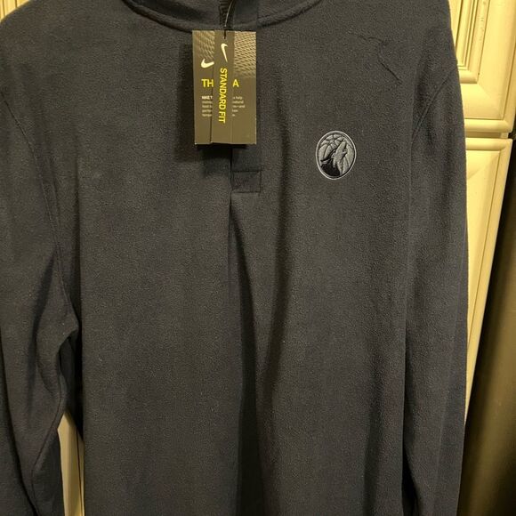 Minnesota Timberwolves Men’s Fleece Thermal Jacket Embroidered NBA Blue L - Picture 3 of 6